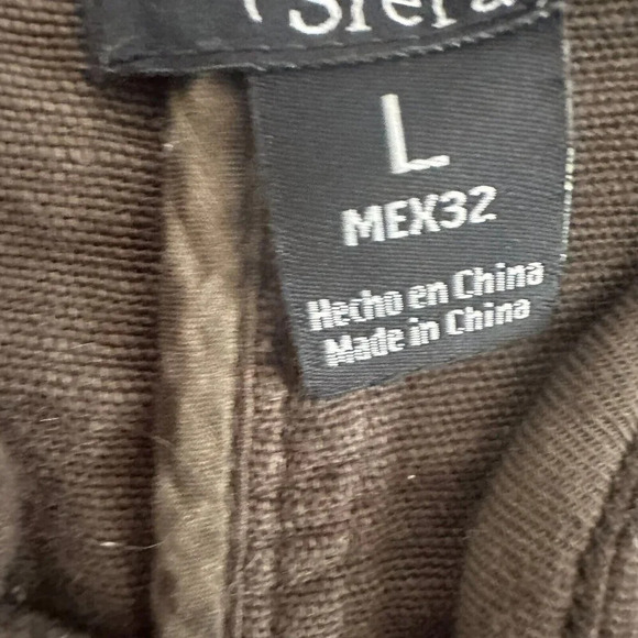 Sfera Jacket Womens Size Small Brown Safari Coat Textured Button Front Front Tie - Picture 6 of 16